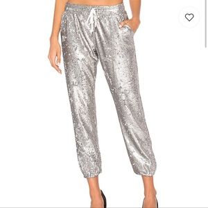 NWT David Lerner Beautiful Sequin Jogger Pants